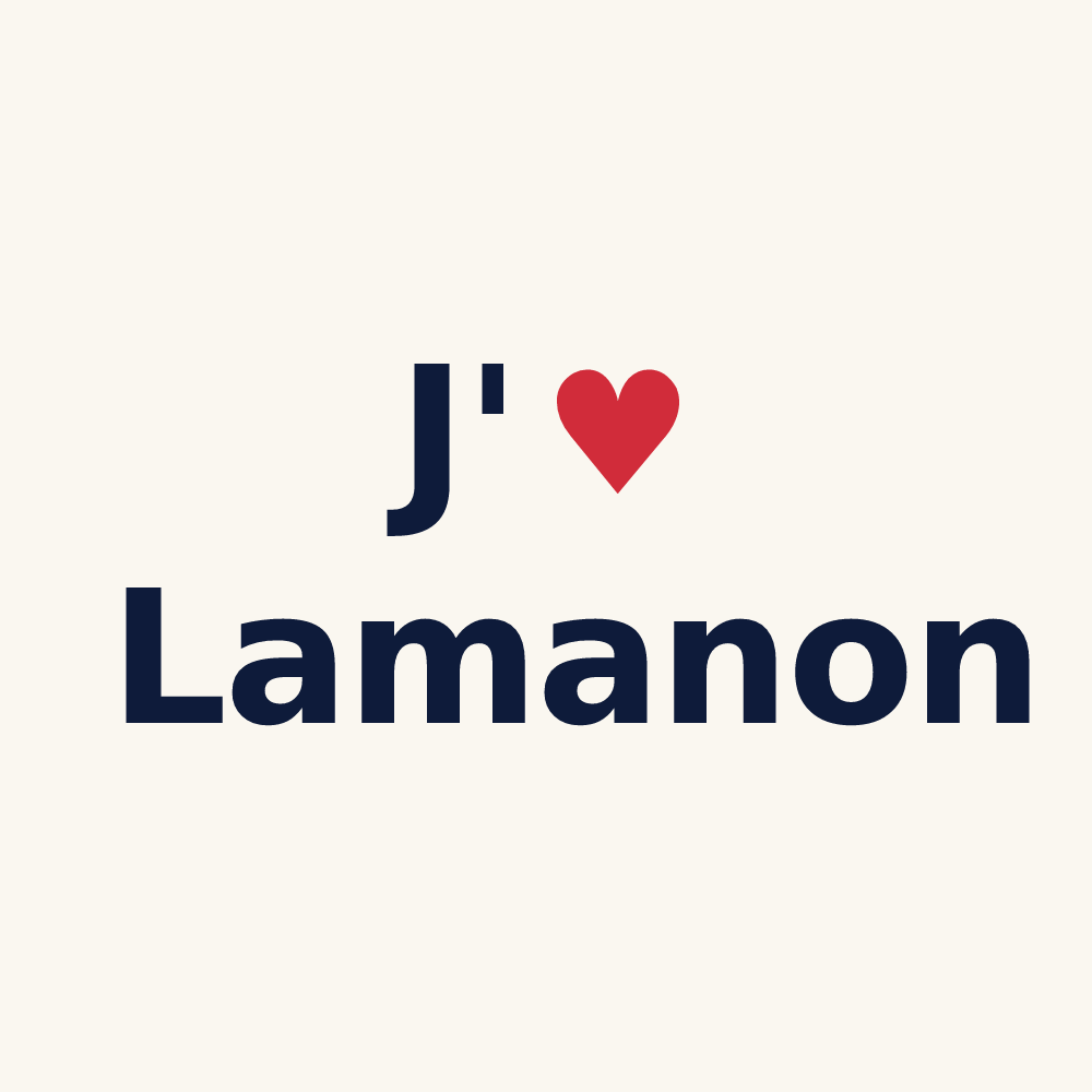 Tasse personnalisée Lamanon — design J'aime Lamanon