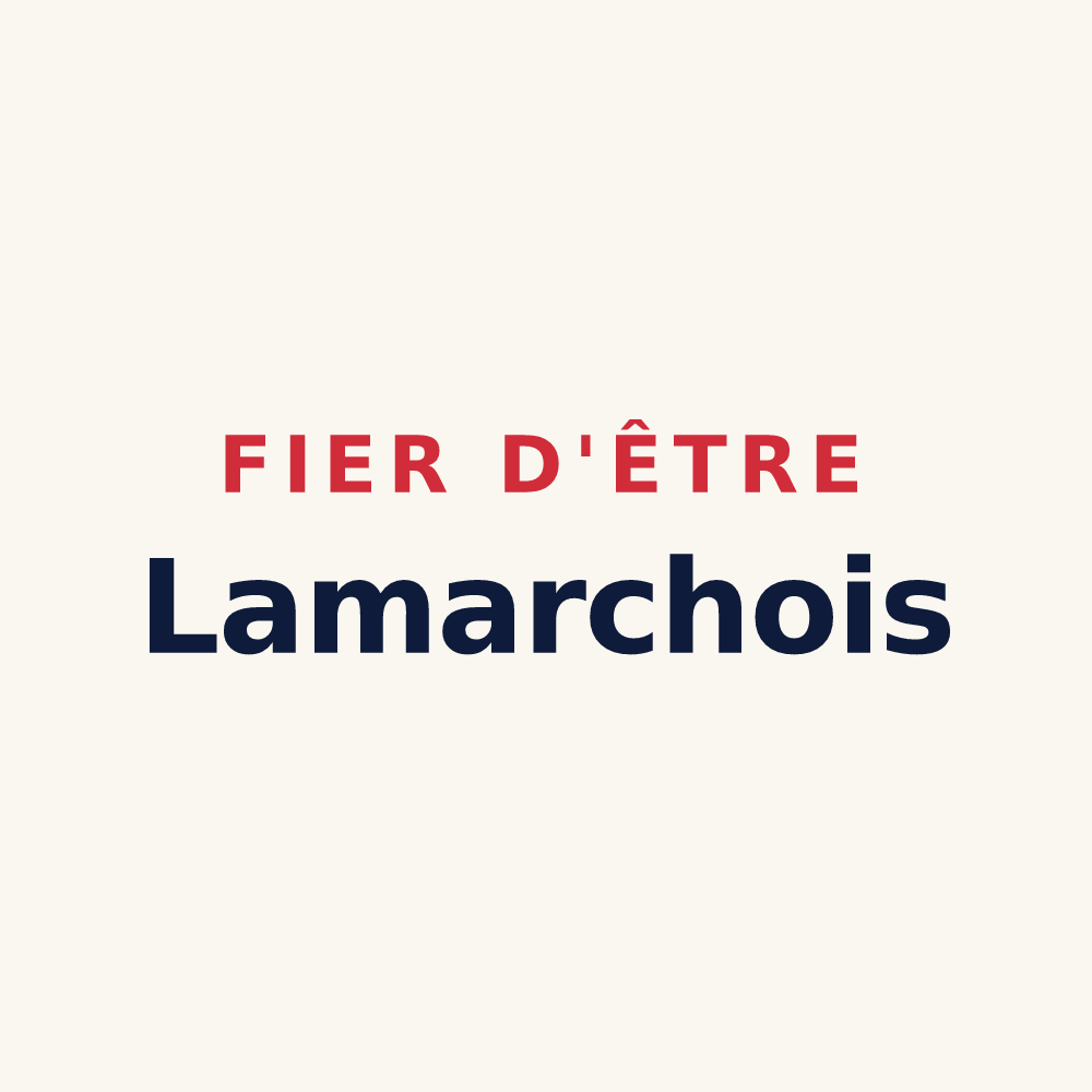 Tasse « Fier d'être Lamarchois » — design pour Lamarche-sur-Saône
