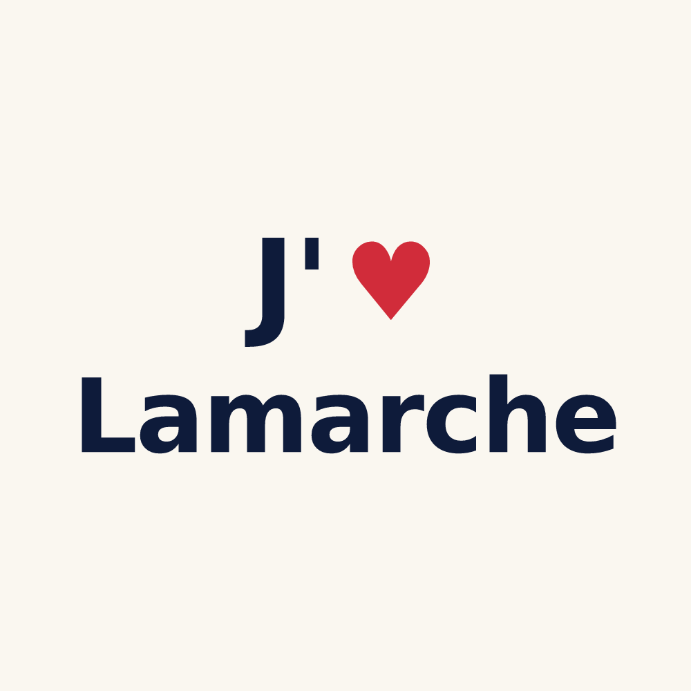 Tasse personnalisée Lamarche — design J'aime Lamarche