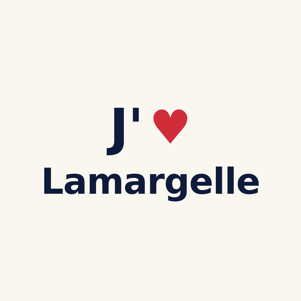 Tasse personnalisée Lamargelle — design J'aime Lamargelle