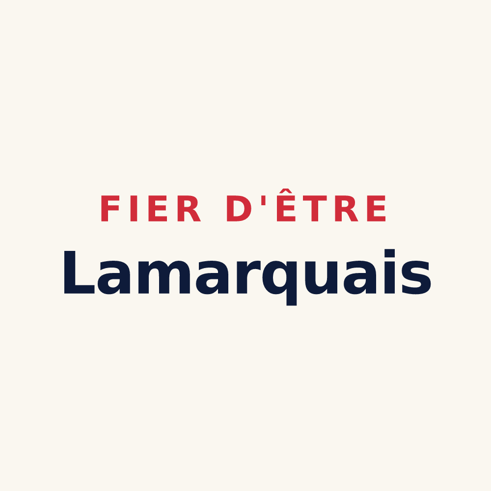 Tasse « Fier d'être Lamarquais » — design pour Lamarque-Pontacq