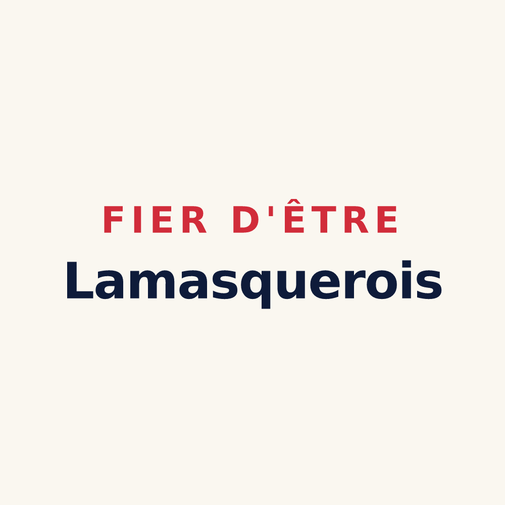 Tasse « Fier d'être Lamasquerois » — design pour Lamasquère