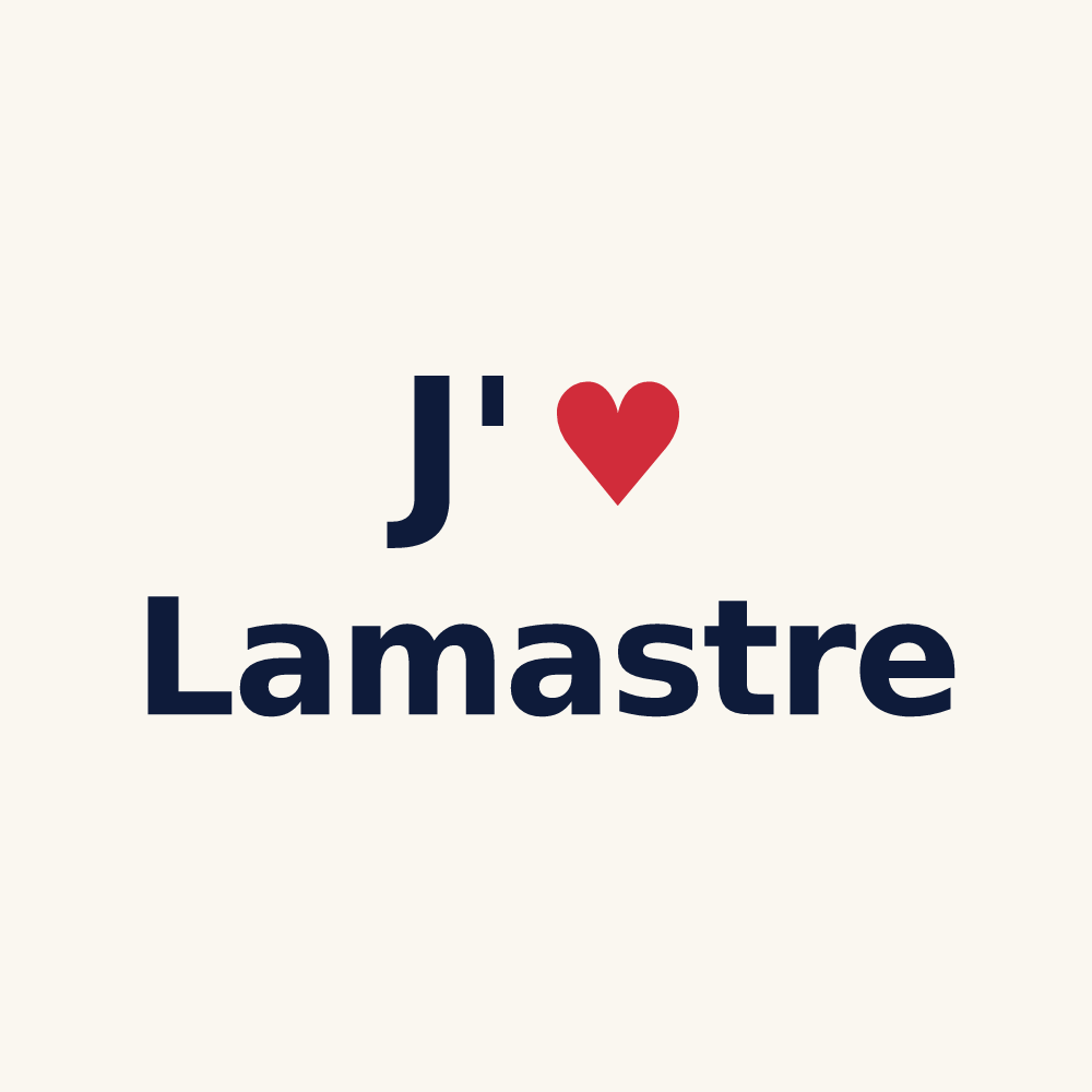 Tasse personnalisée Lamastre — design J'aime Lamastre