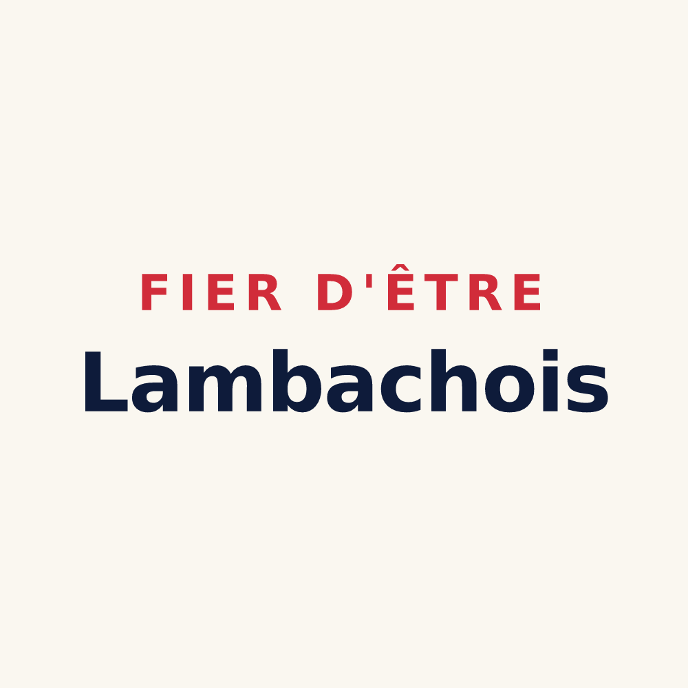 Tasse « Fier d'être Lambachois » — design pour Lambach