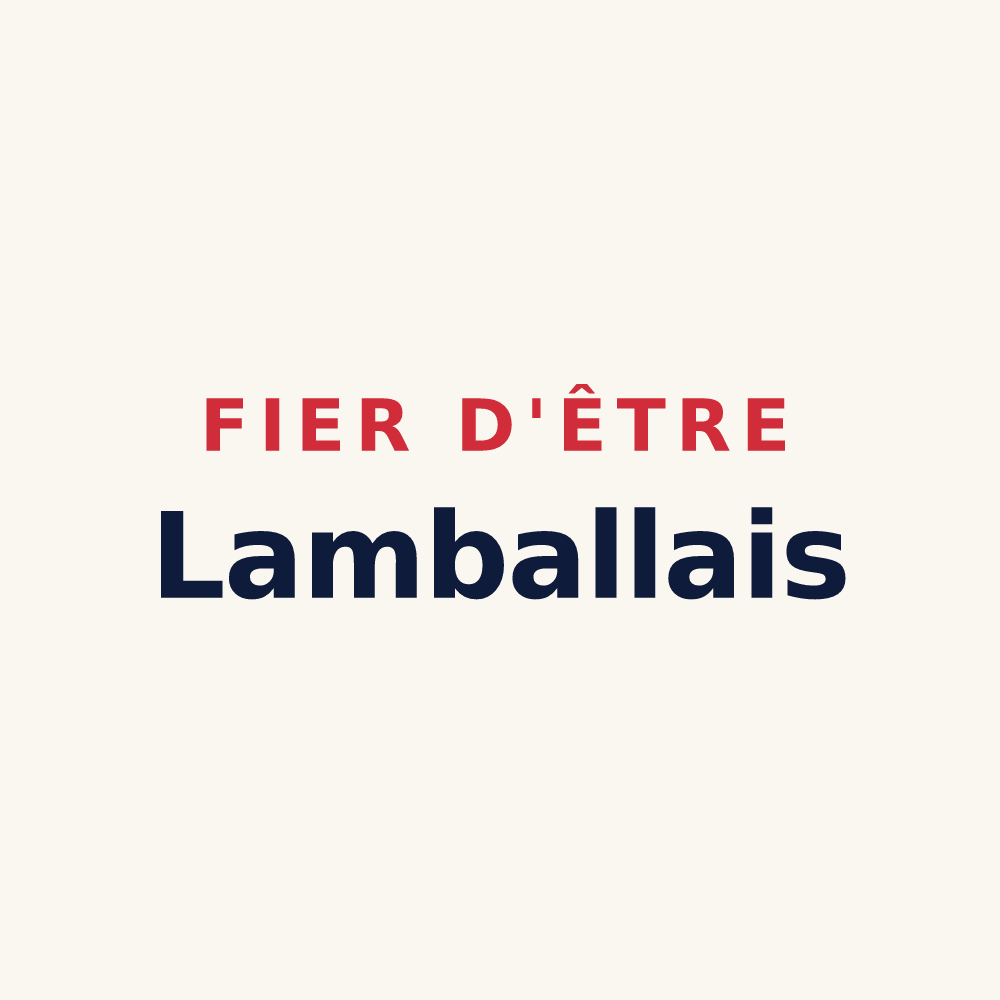 Tasse « Fier d'être Lamballais » — design pour Lamballe-Armor