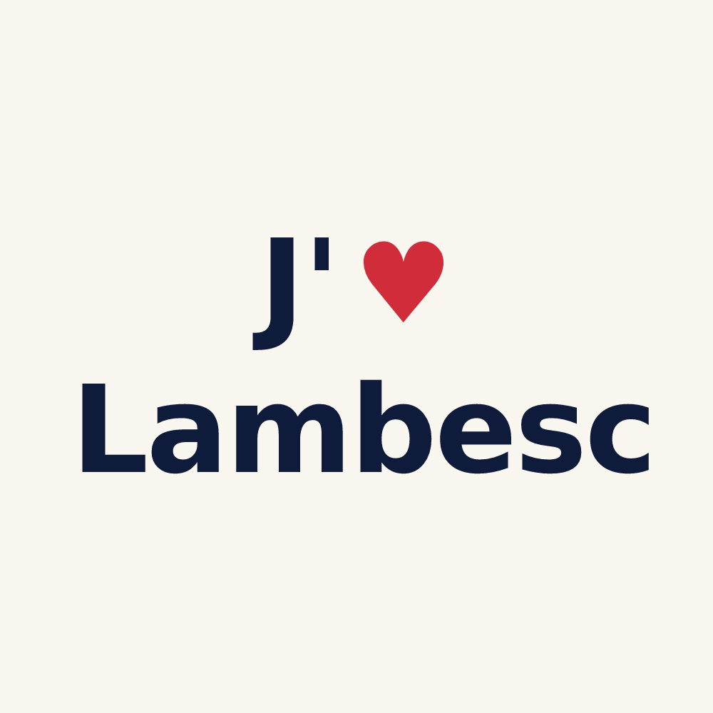 Tasse personnalisée Lambesc — design J'aime Lambesc