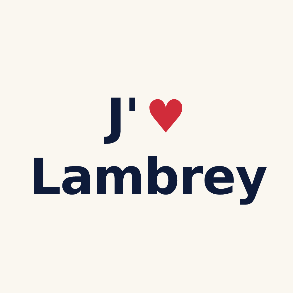 Tasse personnalisée Lambrey — design J'aime Lambrey