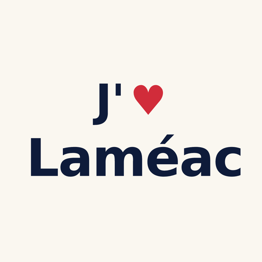 Tasse personnalisée Laméac — design « J'aime Laméac » imprimé sur la tasse
