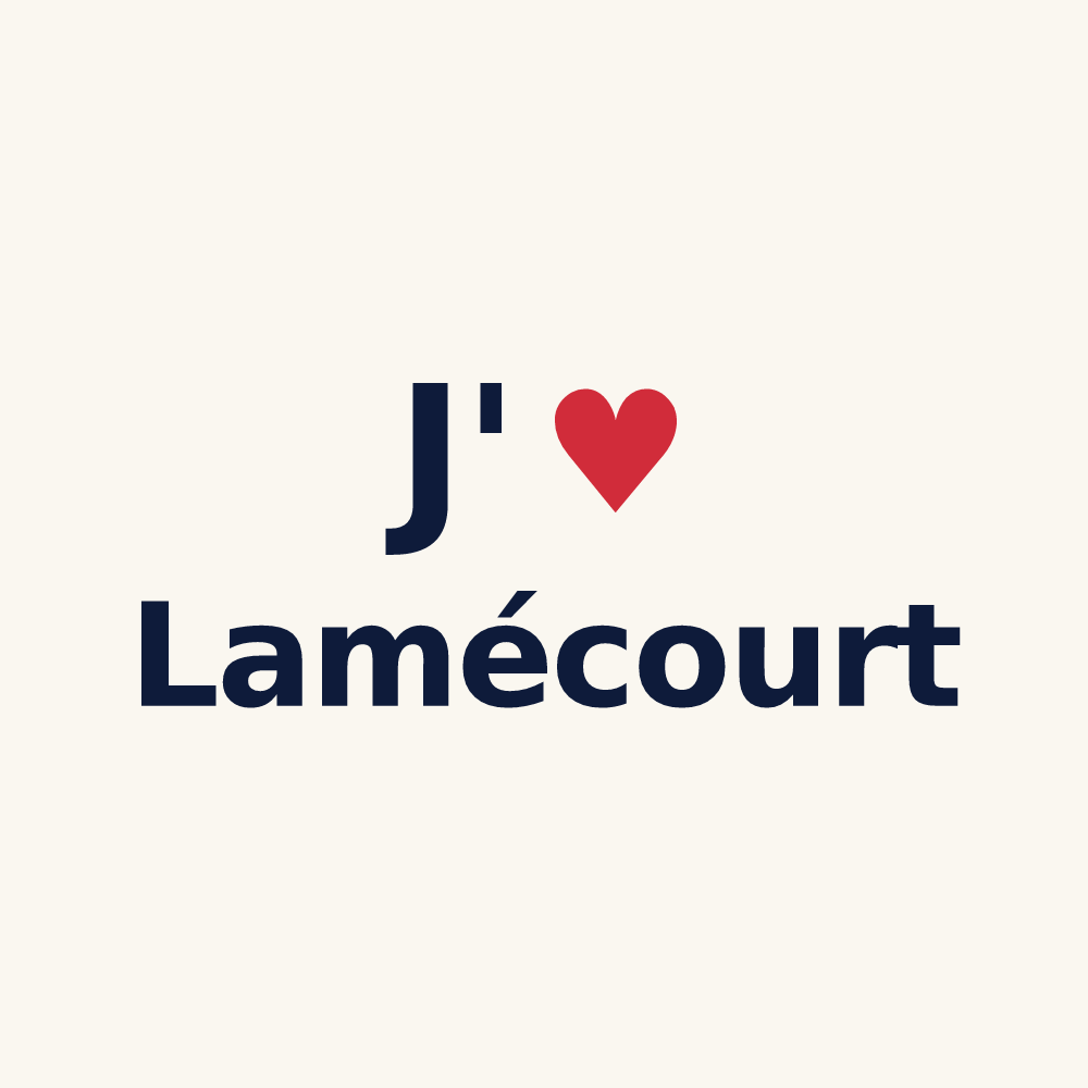 Tasse personnalisée Lamécourt — design J'aime Lamécourt