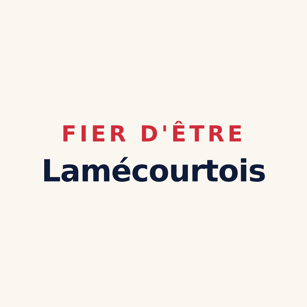Tasse « Fier d'être Lamécourtois » — design pour Lamécourt