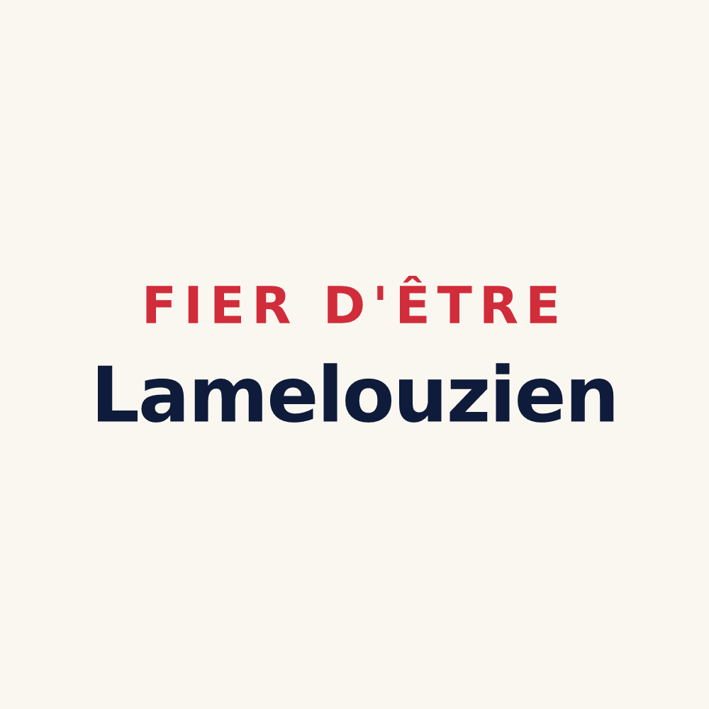 Tasse « Fier d'être Lamelouzien » — design pour Lamelouze