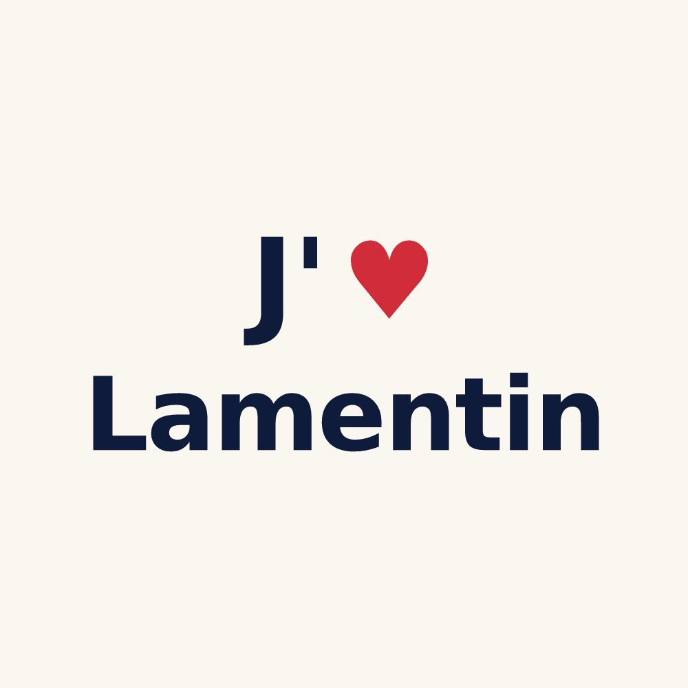 Tasse personnalisée Lamentin — design J'aime Lamentin