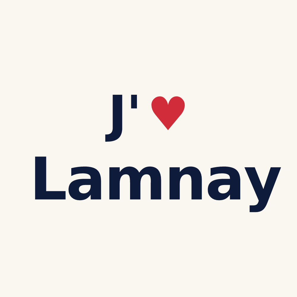 Tasse personnalisée Lamnay — design J'aime Lamnay