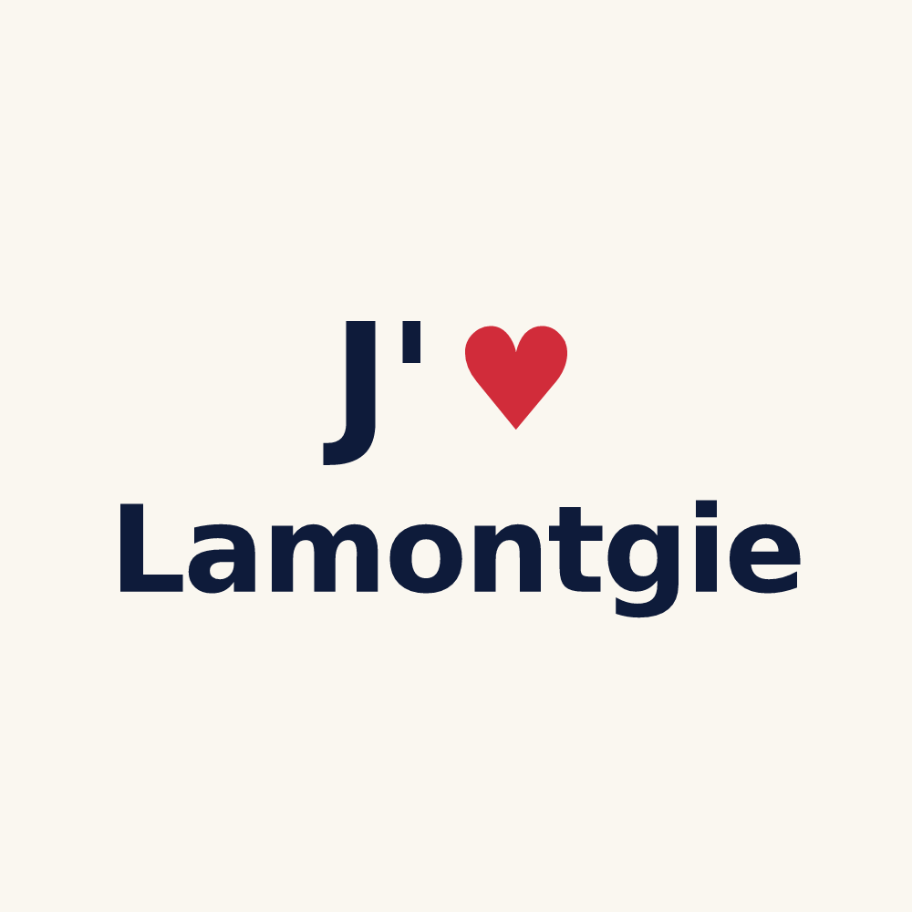 Tasse personnalisée Lamontgie — design J'aime Lamontgie
