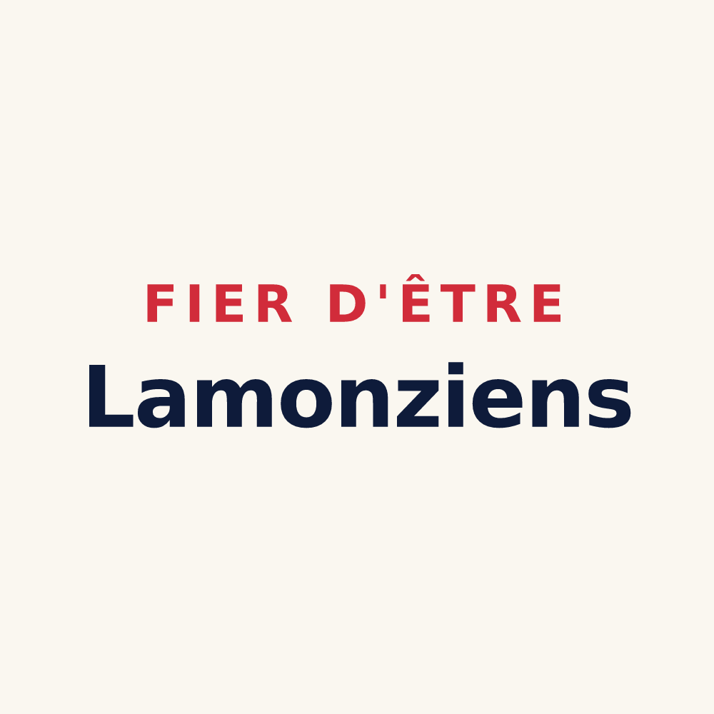 Tasse « Fier d'être Lamonziens » — design pour Lamonzie-Saint-Martin
