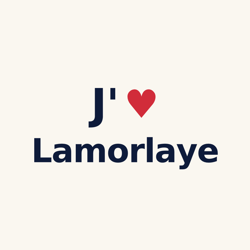 Tasse personnalisée Lamorlaye — design J'aime Lamorlaye