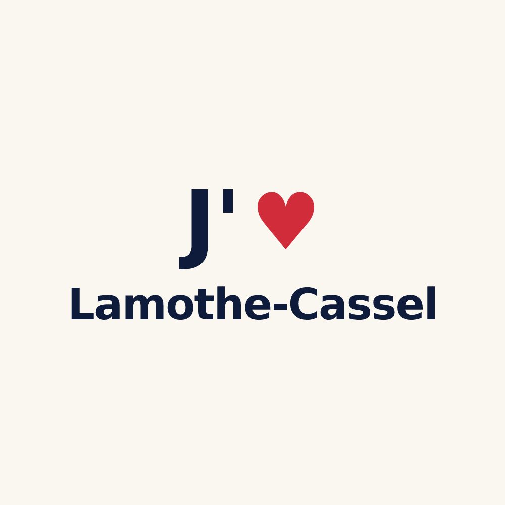 Tasse personnalisée Lamothe-Cassel — design J'aime Lamothe-Cassel