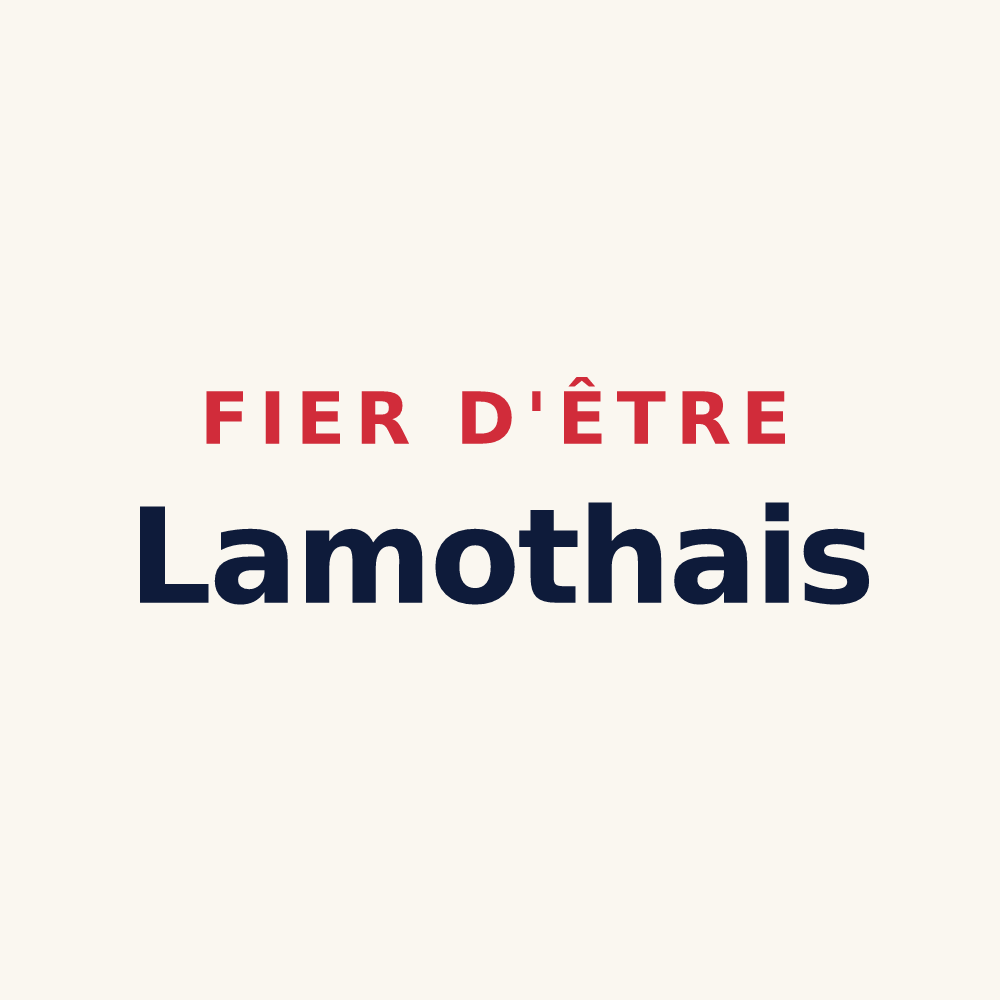 Tasse « Fier d'être Lamothais » — design pour Lamothe-Landerron