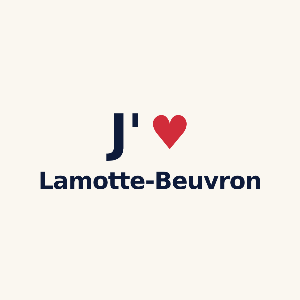 Tasse personnalisée Lamotte-Beuvron — design J'aime Lamotte-Beuvron
