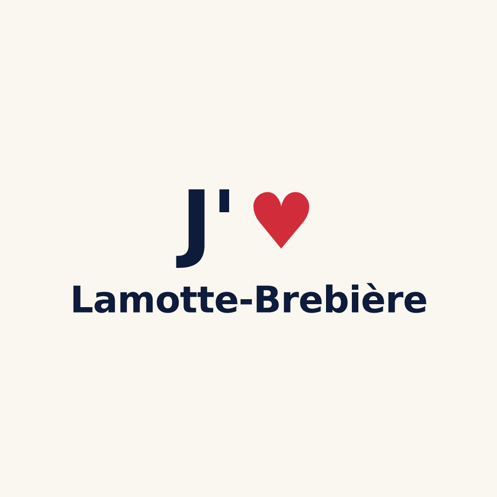 Tasse personnalisée Lamotte-Brebière — design J'aime Lamotte-Brebière