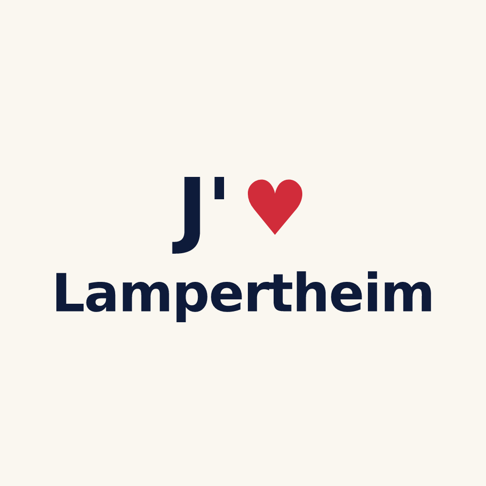 Tasse personnalisée Lampertheim — design J'aime Lampertheim
