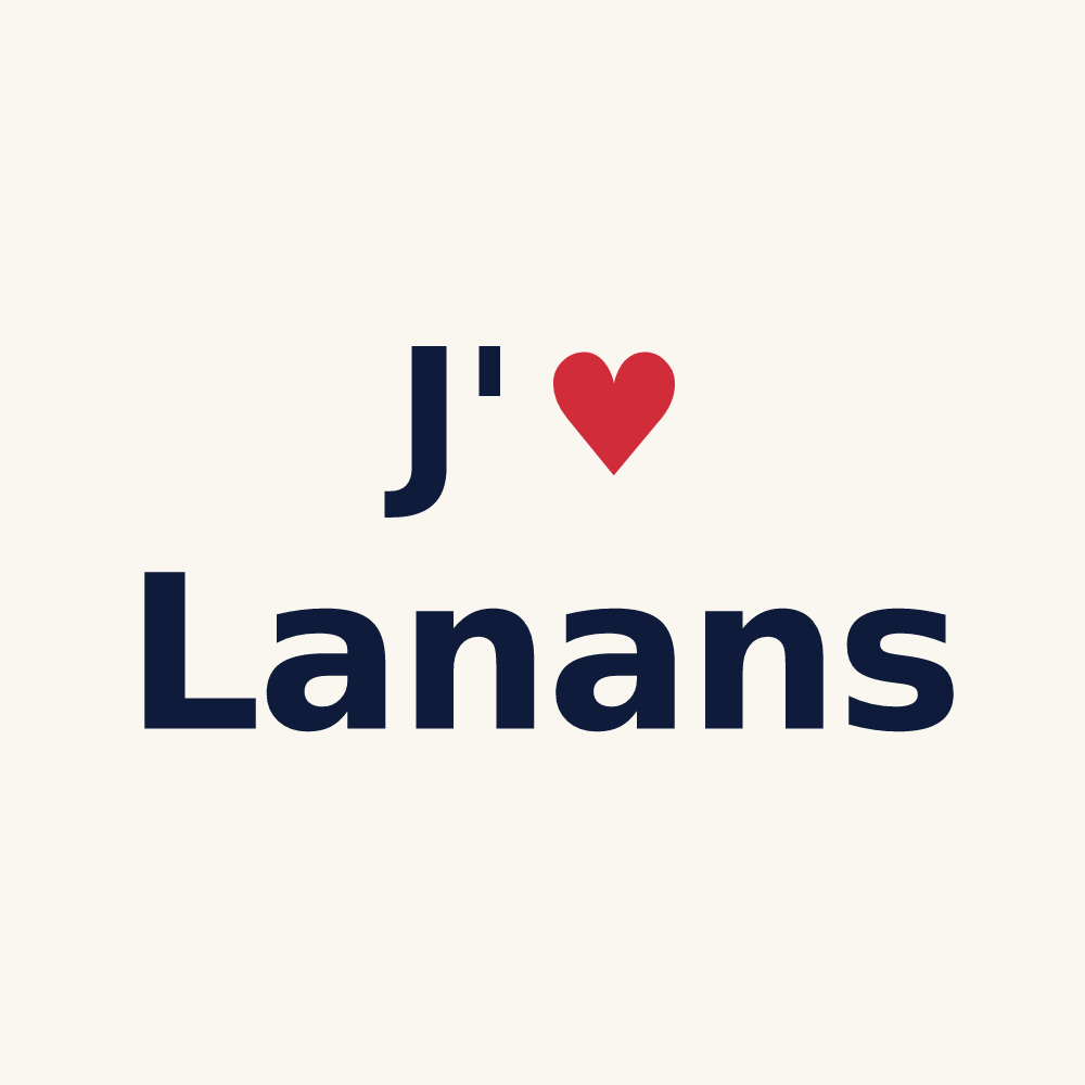 Tasse personnalisée Lanans — design J'aime Lanans