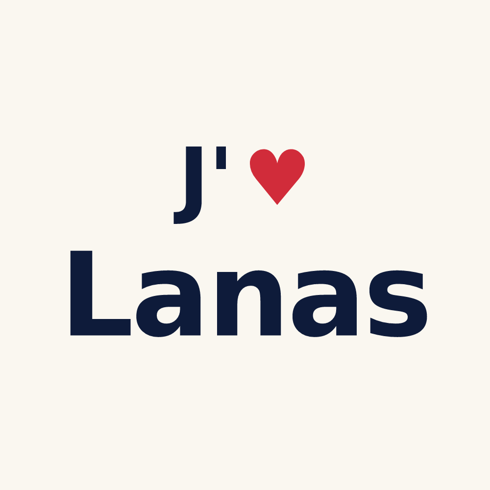 Tasse personnalisée Lanas — design J'aime Lanas