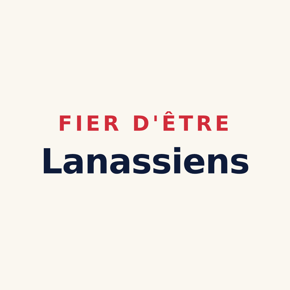 Tasse « Fier d'être Lanassiens » — design pour Lanas