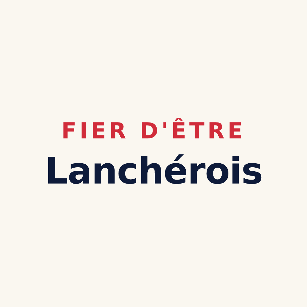 Tasse « Fier d'être Lanchérois » — design pour Lanchères