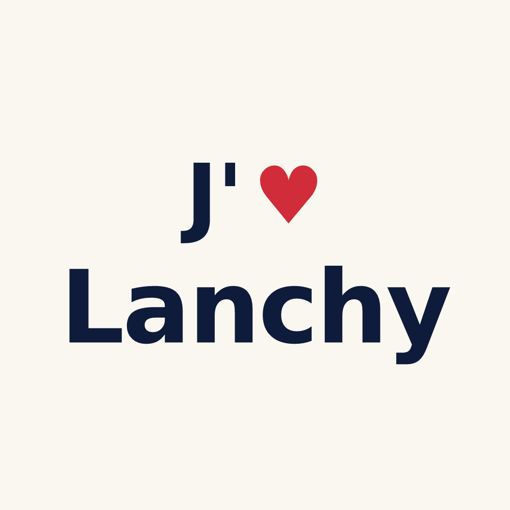 Tasse personnalisée Lanchy — design J'aime Lanchy