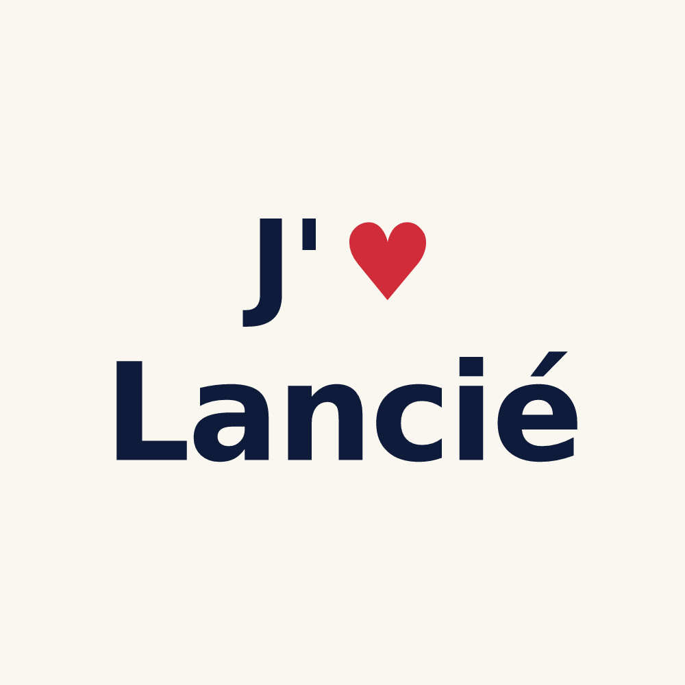 Tasse personnalisée Lancié — design J'aime Lancié