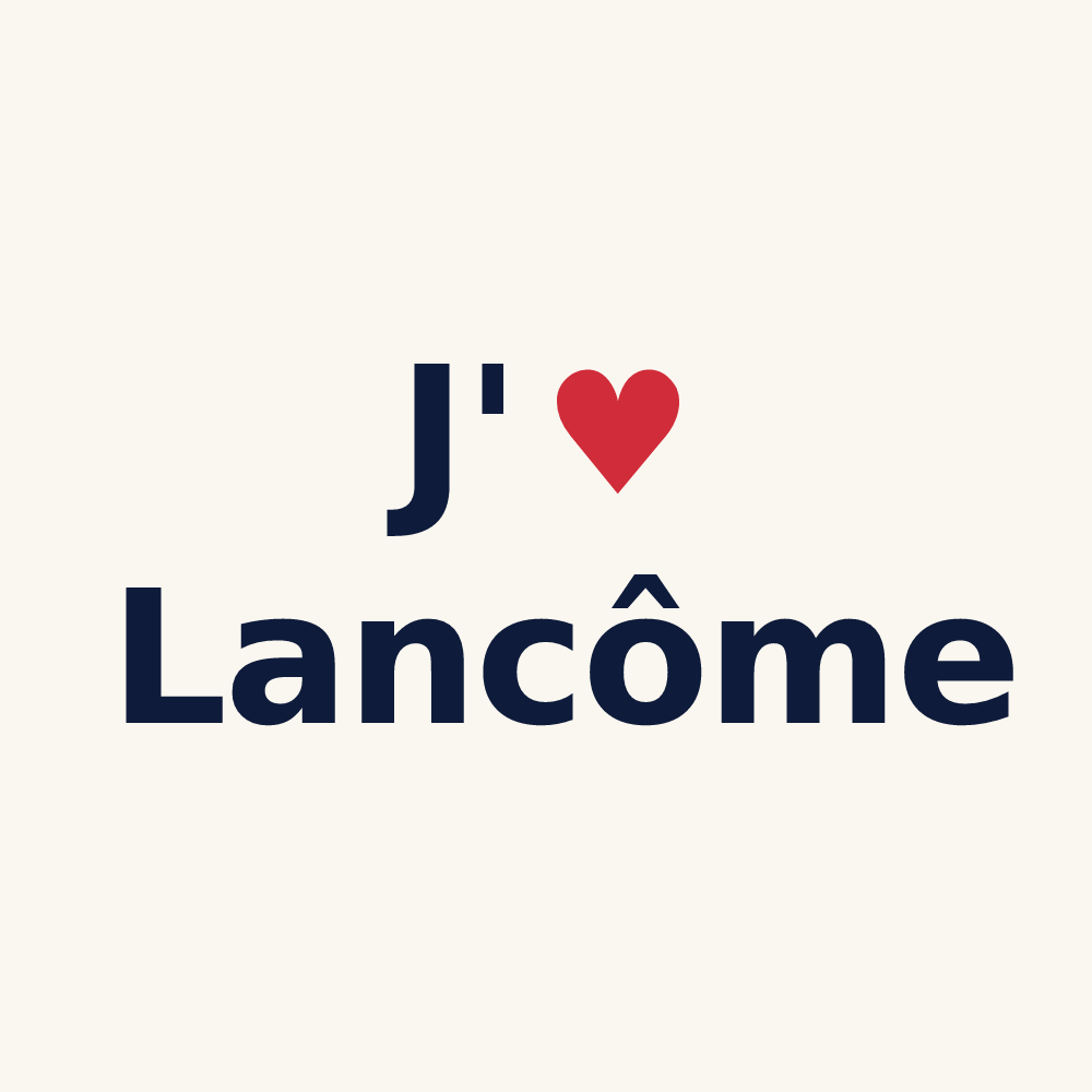 Tasse personnalisée Lancôme — design J'aime Lancôme