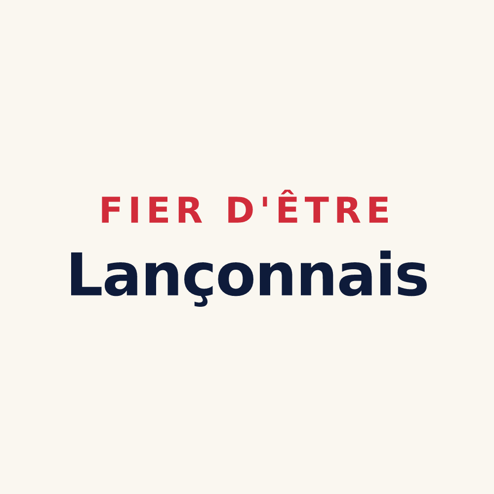 Tasse « Fier d'être Lançonnais » — design pour Lançon