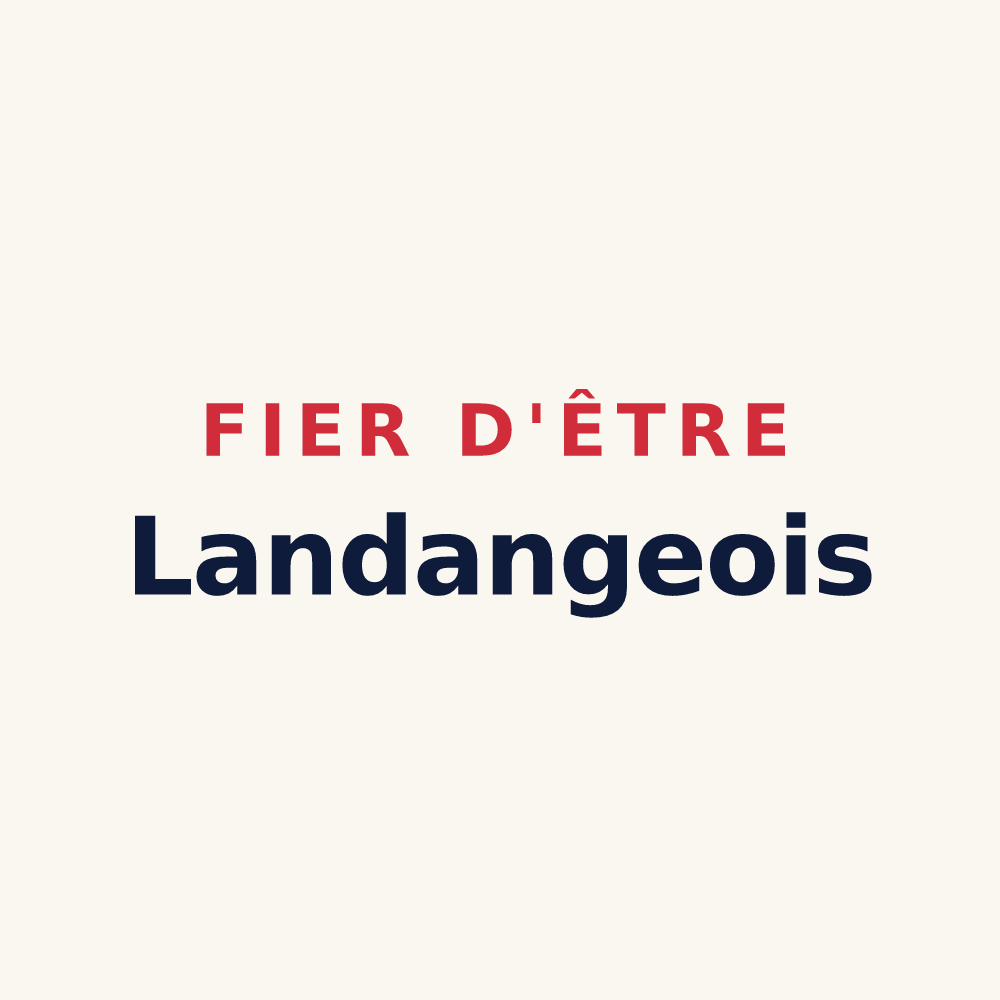 Tasse « Fier d'être Landangeois » — design pour Landange