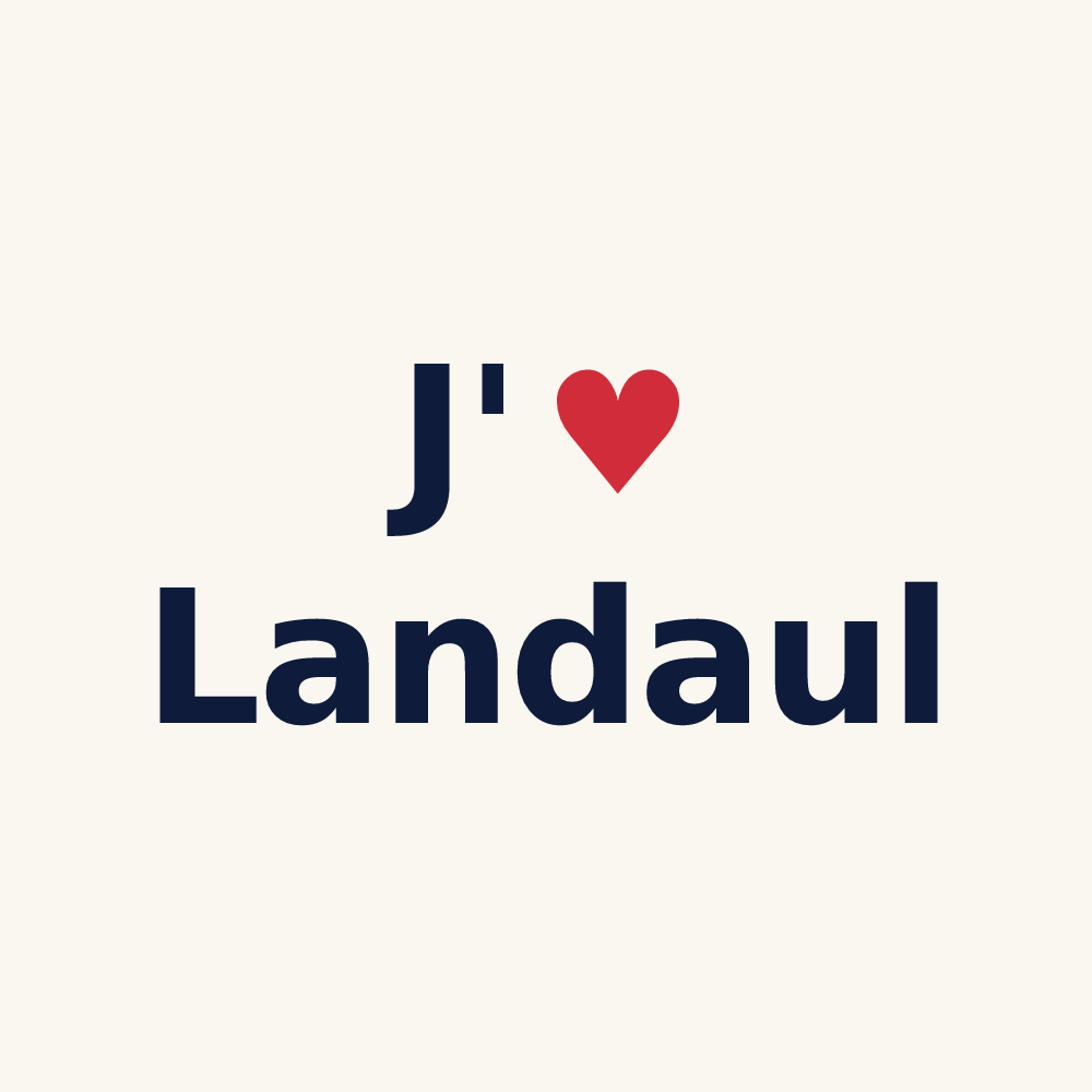 Tasse personnalisée Landaul — design J'aime Landaul
