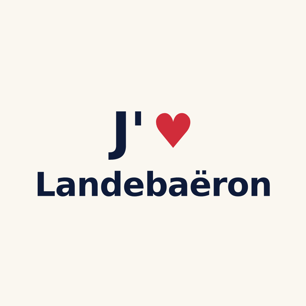 Tasse personnalisée Landebaëron — design J'aime Landebaëron