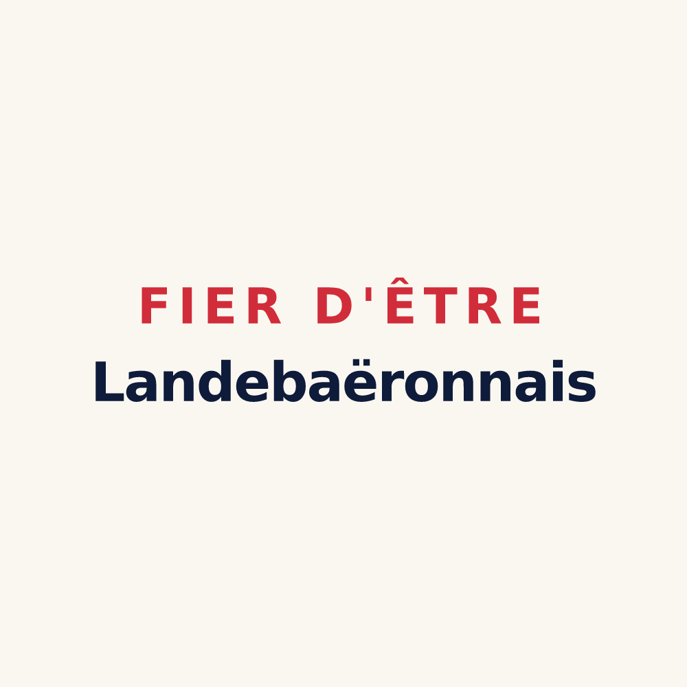 Tasse « Fier d'être Landebaëronnais » — design pour Landebaëron