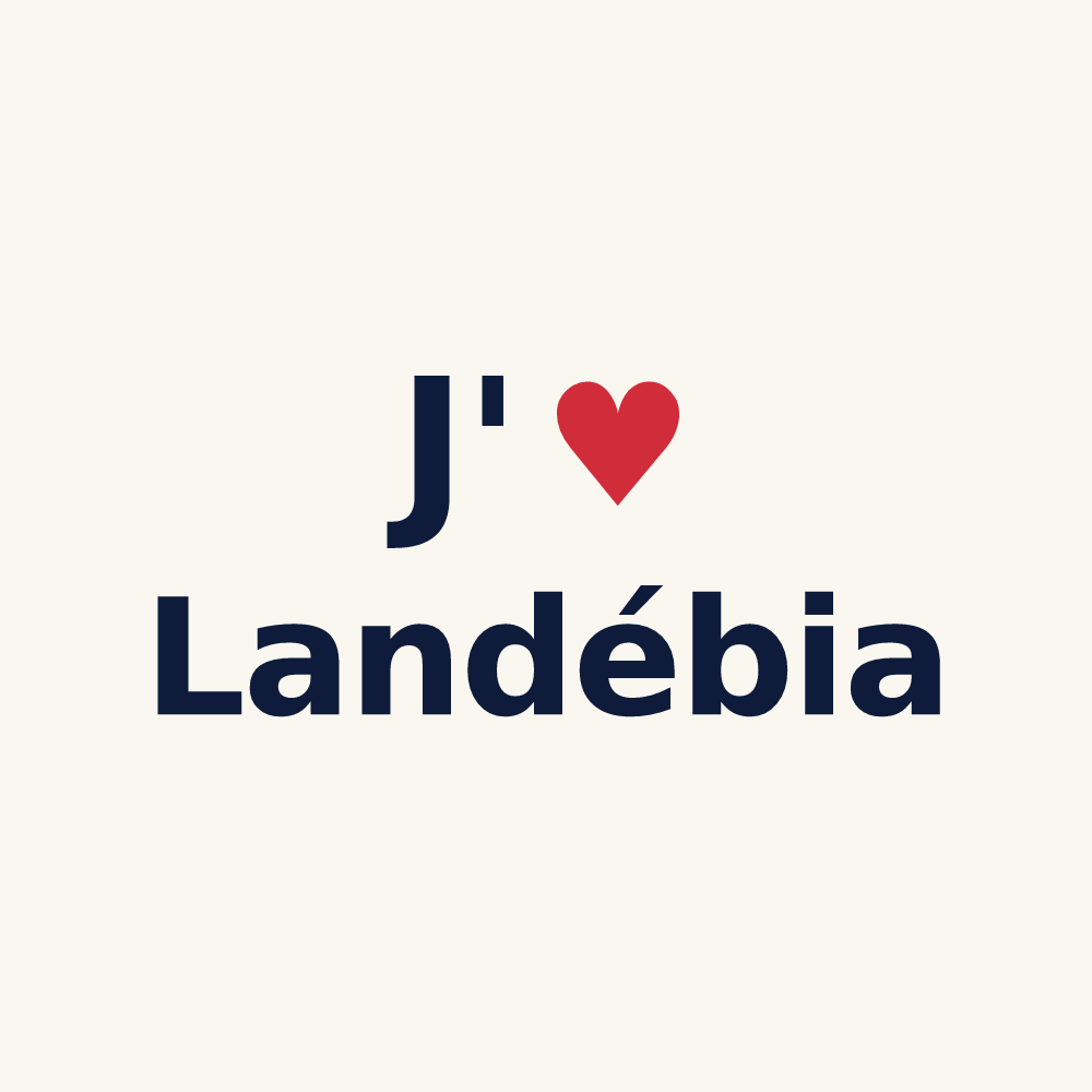 Tasse personnalisée Landébia — design J'aime Landébia