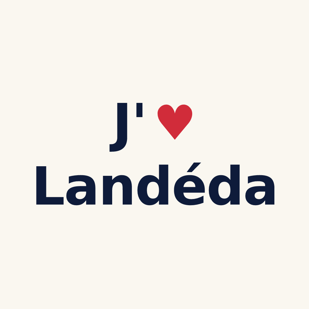 Tasse personnalisée Landéda — design « J'aime Landéda » imprimé sur la tasse