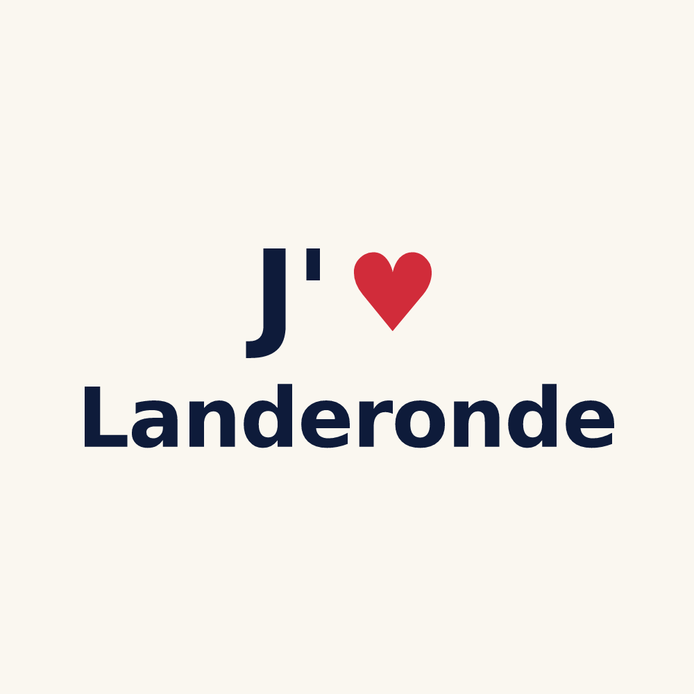 Tasse personnalisée Landeronde — design J'aime Landeronde