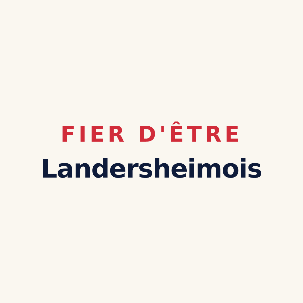 Tasse « Fier d'être Landersheimois » — design pour Landersheim