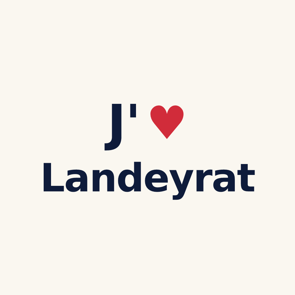 Tasse personnalisée Landeyrat — design J'aime Landeyrat