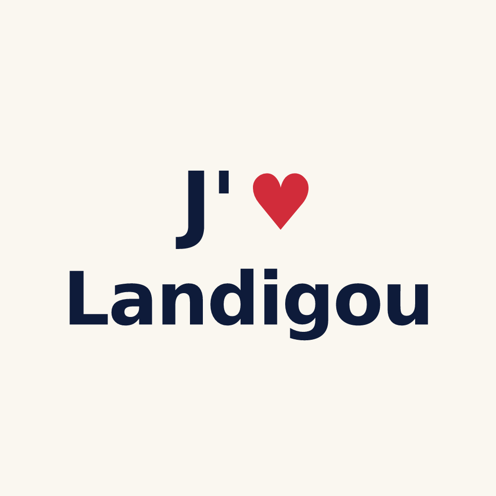 Tasse personnalisée Landigou — design J'aime Landigou