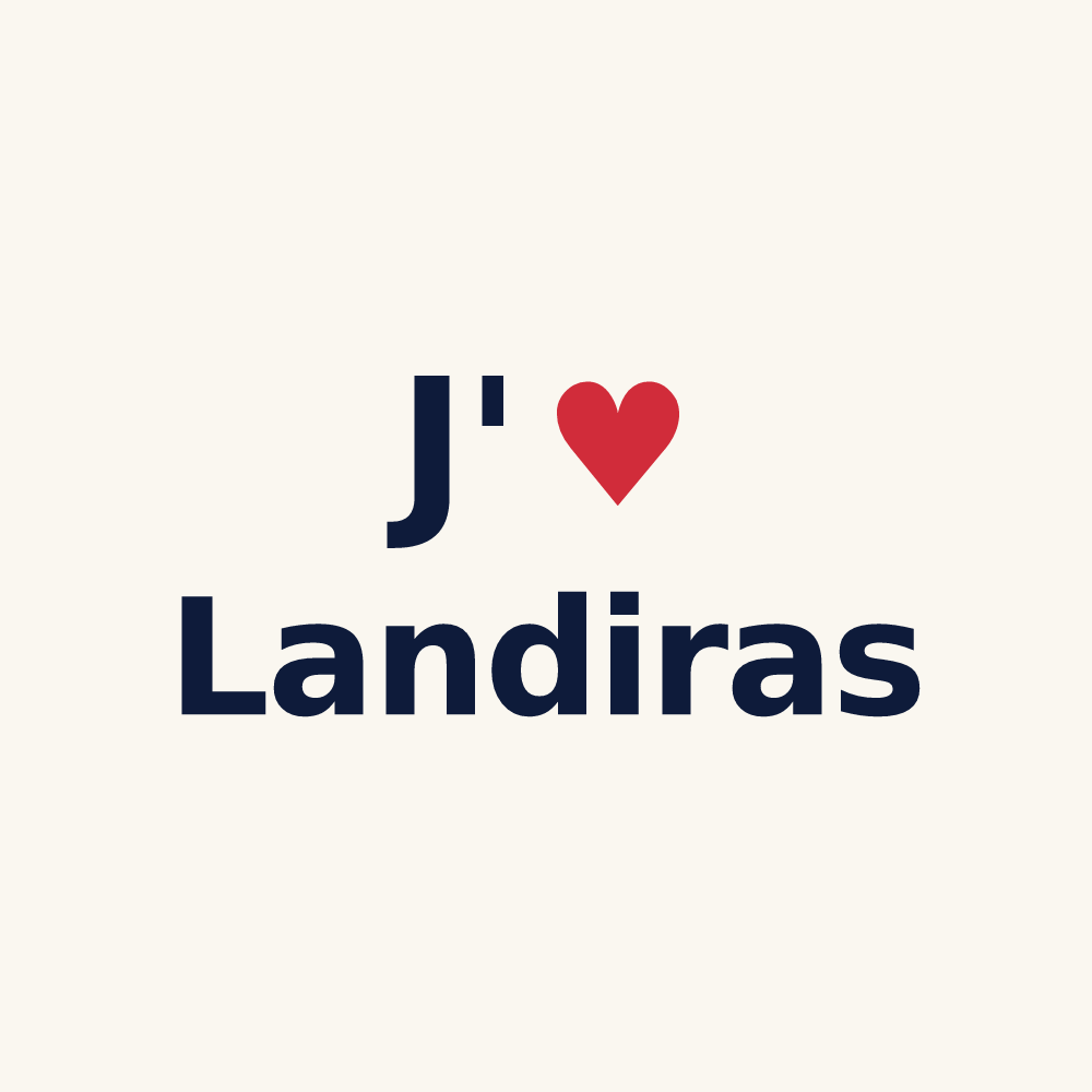 Tasse personnalisée Landiras — design J'aime Landiras