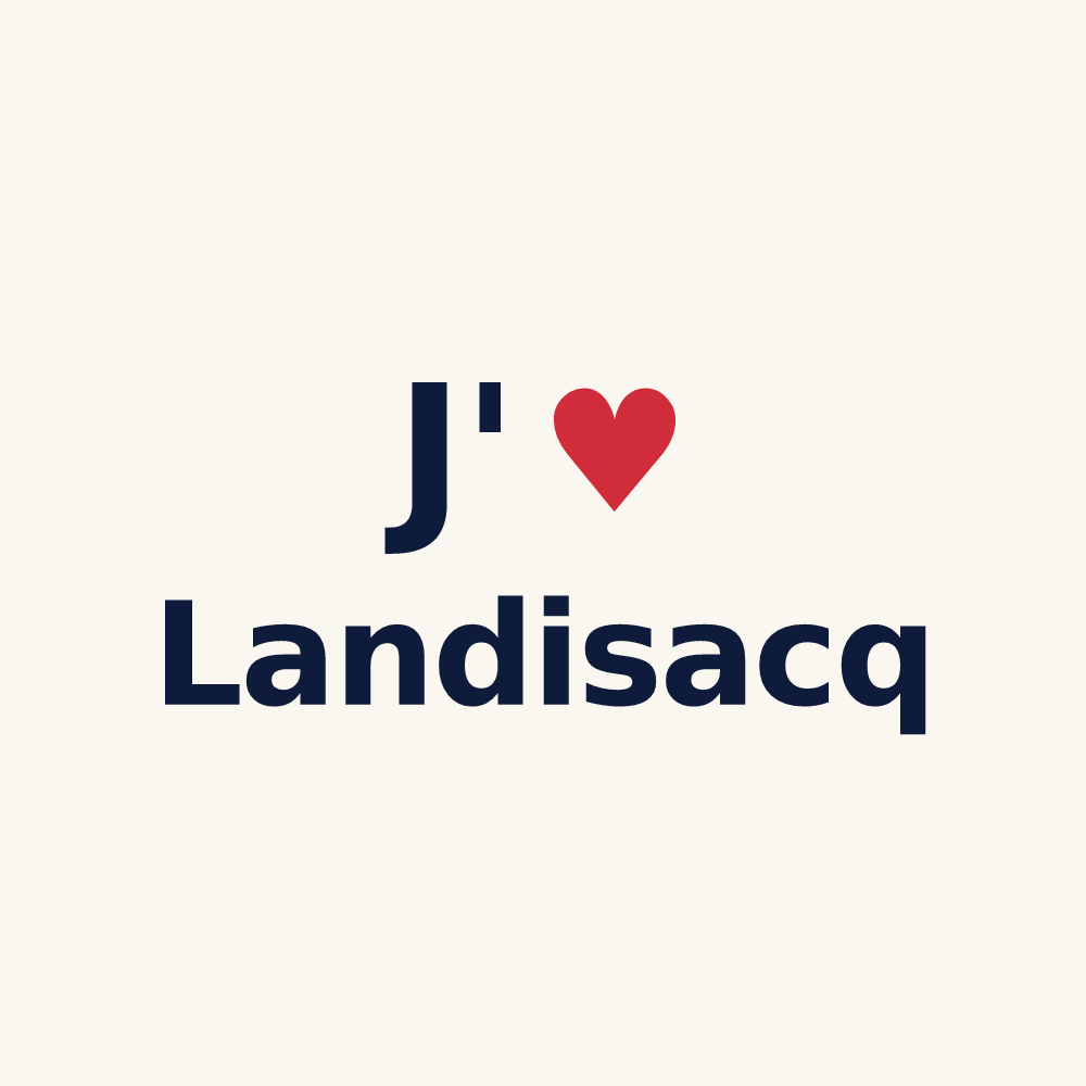 Tasse personnalisée Landisacq — design J'aime Landisacq