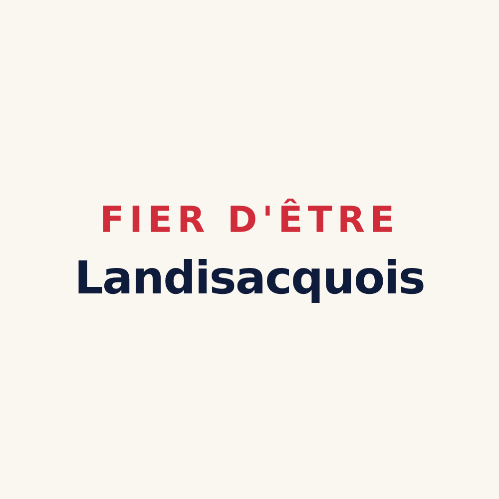 Tasse « Fier d'être Landisacquois » — design pour Landisacq
