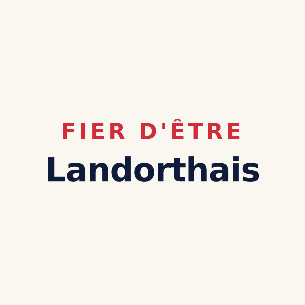 Tasse « Fier d'être Landorthais » — design pour Landorthe
