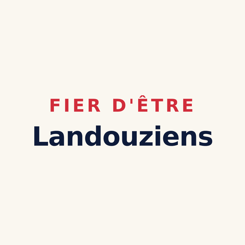 Tasse « Fier d'être Landouziens » — design pour Landouzy-la-Ville