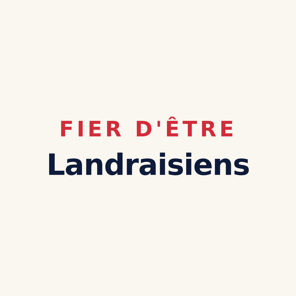 Tasse « Fier d'être Landraisiens » — design pour Landrais