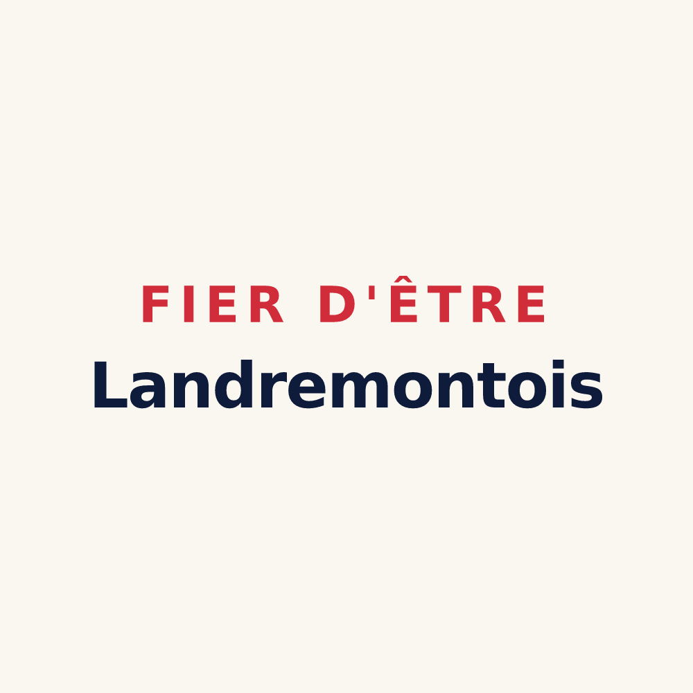 Tasse « Fier d'être Landremontois » — design pour Landremont